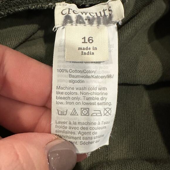 Crewcuts J. Crew Boys Green Slim Slouchy Sweatpants Joggers Youth Size 16 - Picture 5 of 6